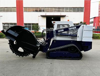 Skid Steer Loader With Wheel Saw